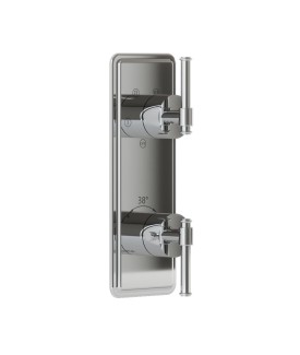 Exposed Part Kit of Thermostatic Shower Mixer with 4-way diverter - Chrome