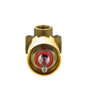 In-wall Body of Single Lever Manual Shower Valve - Gold Bright PVD