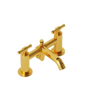 H Type Bath and Shower Mixer - Gold Bright PVD