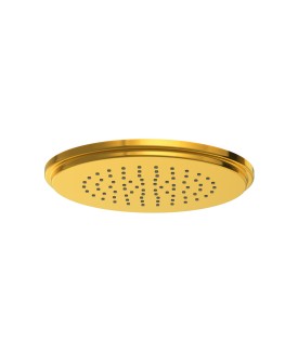 Vic Single Function Round Shape Overhead Shower - Gold Bright PVD