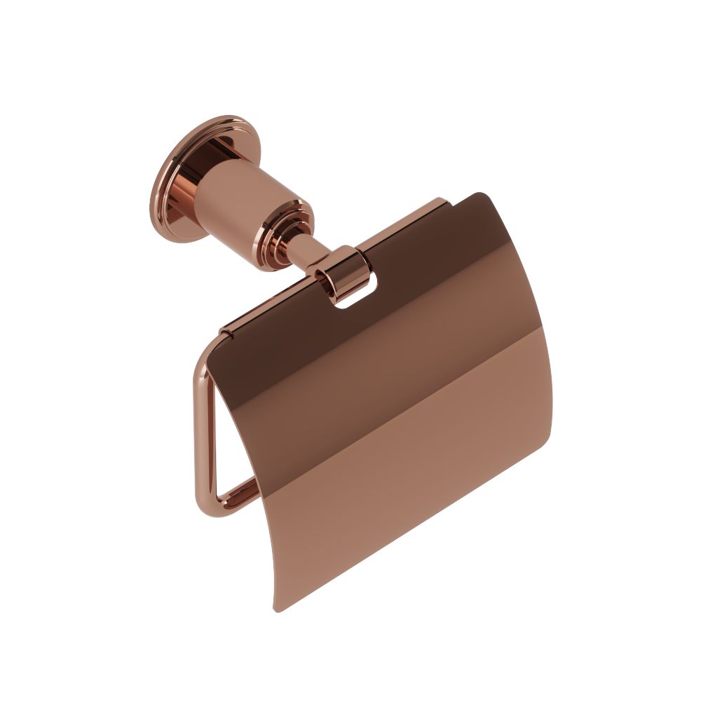 Toilet Roll Holder-Blush Gold PVD