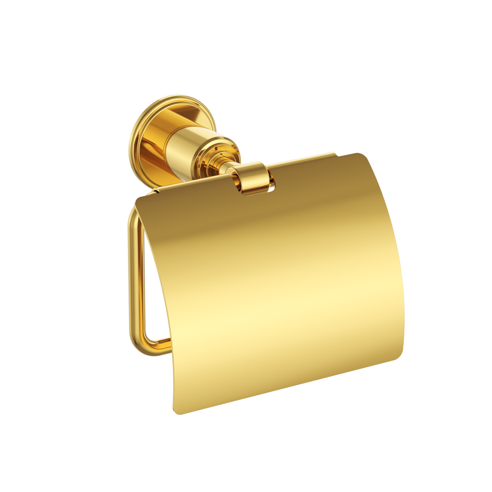 Toilet Roll Holder-Gold Bright PVD